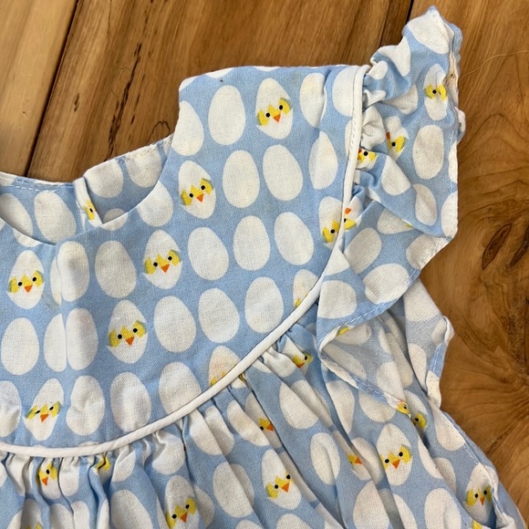 Flutter Dress/Tunic - 2T - Hatching Chicks Pattern (Great for Easter!) - Picture 4 of 11